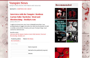 Vampire News &#187; Blog Archive &#187; Interview with the Vampire:  Madison  ...