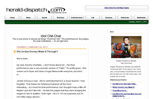 Blogs @ herald-dispatch.com: Idol Chit-Chat: Did  Jordan Dorsey  ...