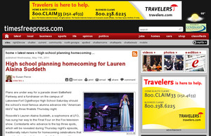 High school planning homecoming for Lauren Alaina Suddeth