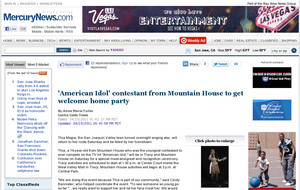 'American Idol' contestant from Mountain House to get welcome home party