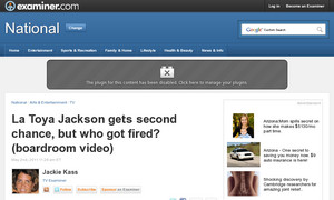 La Toya Jackson gets second chance, but who got fired? (boardroom video)