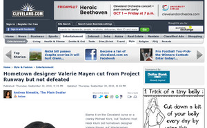Hometown designer Valerie Mayen cut from Project Runway but not defeated
