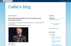 Callie's blog:  Paul McDonald Explains His Pre-' American Idol ' Rap  ...