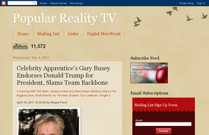Popular Reality TV:  Celebrity Apprentice's Gary Busey Endorses  ...