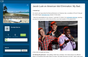 Jacob Lusk on  American Idol Elimination: My Bad... - Rudolph  ...