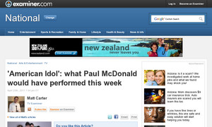 'American Idol': what Paul McDonald would have performed this week