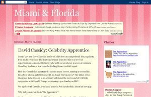 Miami & Florida:  David Cassidy :  Celebrity Apprentice