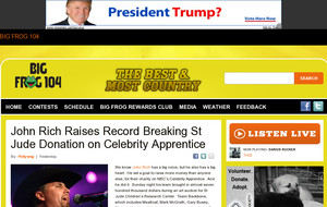 John Rich Raises Record Breaking St Jude Donation on  Celebrity  ...
