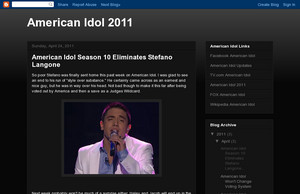 American Idol 2011:  American Idol Season 10 Eliminates  Stefano Langone
