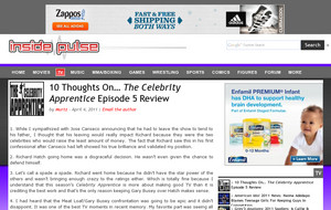 10 Thoughts On... The Celebrity Apprentice Episode 5 Review