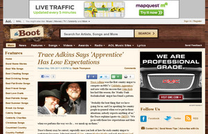 Trace Adkins Says 'Apprentice' Has Low Expectations