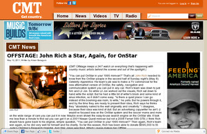 OFFSTAGE: John Rich a Star, Again, for OnStar