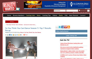 So You Think You Can Dance Season 7: Top 7 Results Recap