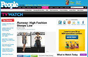 Runway: High Fashion Stoops Low