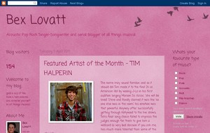 Bex Lovatt: Featured Artist of the Month -  TIM HALPERIN