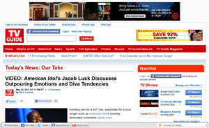 VIDEO: American Idol's Jacob Lusk Discusses Outpouring Emotions and Diva Tende 
