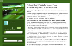 Richard Hatch Pleads for Money From Someone?Anyone!?to Clear His Name 