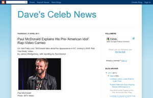 Dave's Celeb News:  Paul McDonald Explains His Pre-' American Idol  ...