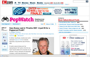 Gary Busey cast in 'Piranha 3DD': A part fit for a Pepperoni Profit?
