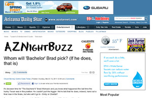 Whom will 'Bachelor' Brad pick? (If he does, that is)