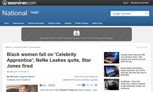 Black women fall on 'Celebrity Apprentice'; NeNe Leakes quits, Star Jones fired