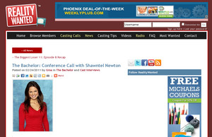 The Bachelor: Conference Call with Shawntel Newton