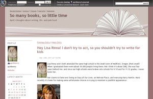So many books, so little time - Hey  Lisa Rinna ! I don't try to act  ...
